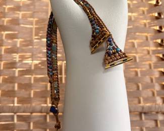 Leather wrapped smart phone band