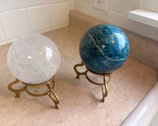 Natural Apatite Gemstone with stand 