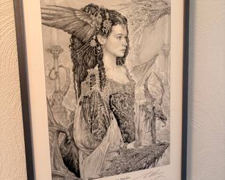 "The Dragon Maiden" signed by Artist