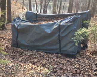 Wood holders with wood