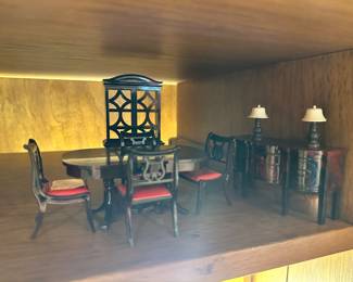 Plasco Formal Dollhouse Dining Room Set