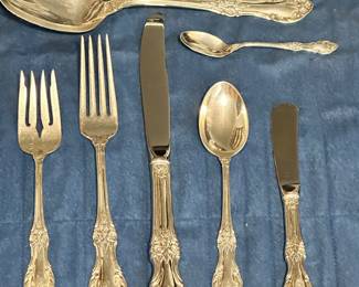 Vintage, International Sterling "Wild Rose" 8, 4 Pc Place-Settings, Plus 8 Hostess/Extra Pcs