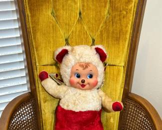 Rushton Star Creation Doll: Rubber Face Plush Vintage Teddy Bear, Valentine