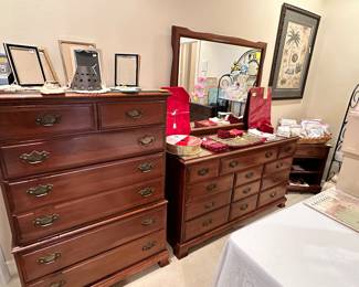 One of Two Vintage Cherry Bedroom Sets