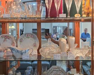 Tea cups, crystal. Antiques 