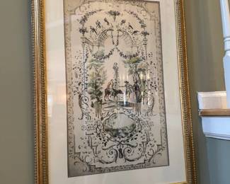 Vintage Framed "Feste Bacchique"