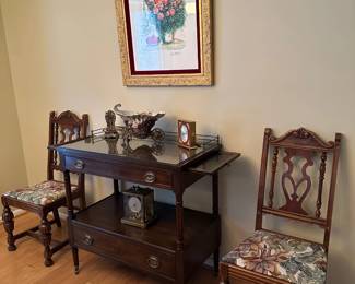 Framed & Numbered Marc Chagall, Antique Server