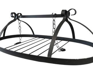 Iron hanging pot rack