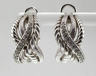 Judith Ripka diamonique earrings