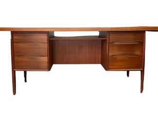 Svend Aage Madsen Danish modern floating teak desk