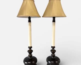 Pair of buffet lamps