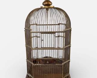 Stunning brass bird cage