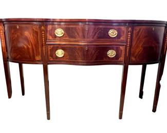 Inlaid Federal style mahogany Councill Craftsman sideboard