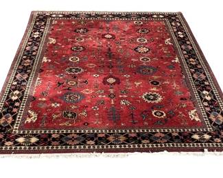 Indian Mahal room size wool rug; 9’ x 12’