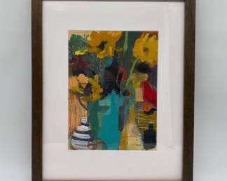 K. Dansie (VA artist) mixed media still life