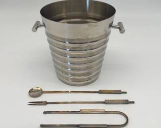 Italian MCM bar spoon, fork, tongs