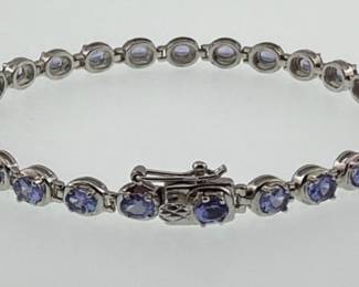 Sterling amethyst bracelet
