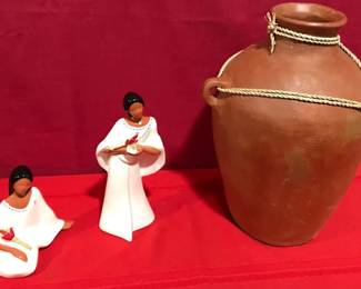 Two Beauties And Pottery