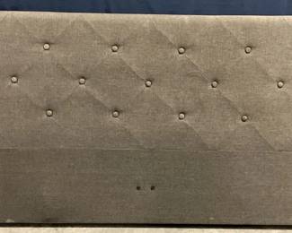 Gray Headboard With Stored Attachments