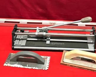 Tile Cutter, Floats And Level