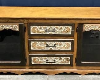 002 Large 70s Entertainment Center