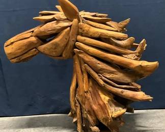 001 Wood Horse Head