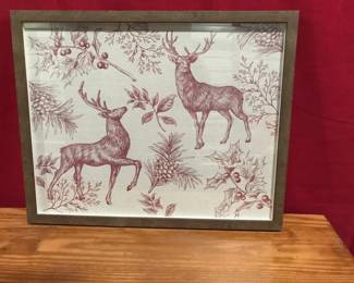 013 Wood Desk Deer Frame