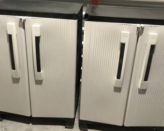 Two Small Plastic Storage Units