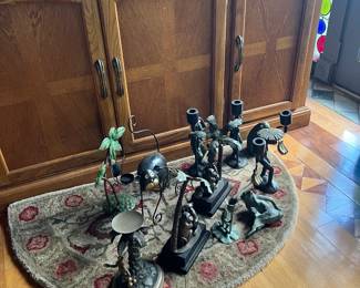 ALL MONKEY CANDLE HOLDERS & BOOKENDS SOLD