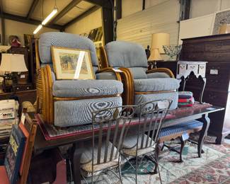 Vintage chairs - sorry for the optical illusion on the left chair.