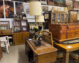 Treadle sewing machine and more