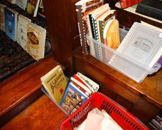 these two boxes are spiral back cook books