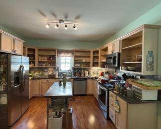 Kitchen - stainless steel work station island