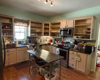 Kitchen - stainless steel work station island