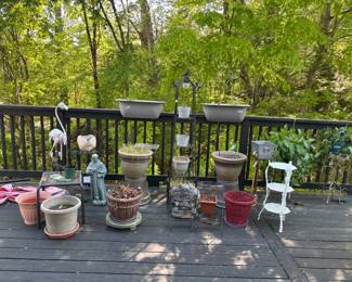 Outdoor decor, planters