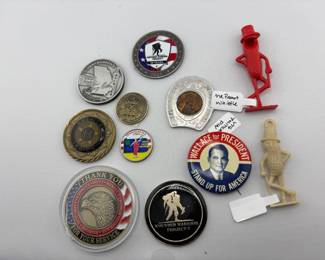 Pins and challenge coins