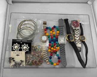 Costume jewelry and watches