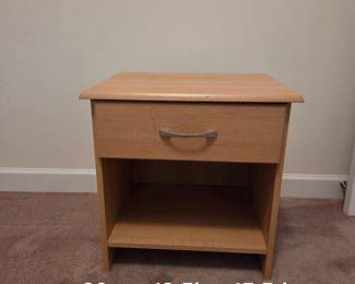 Side table with drawer and low shelf
