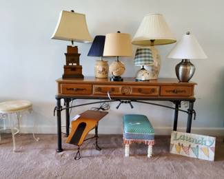 Lamps and stools