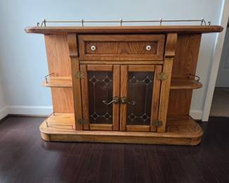 Vintage Pulaski lighted sideboard buffet server curio