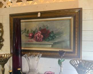 lots of beautiful oil paintings throughout the store