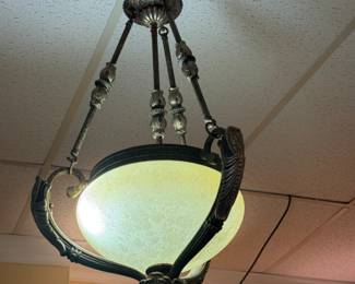 We have many beautiful and unusual vintage light fixtures