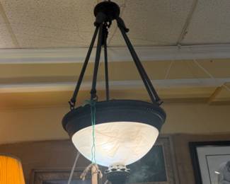 We have many beautiful and unusual vintage light fixtures