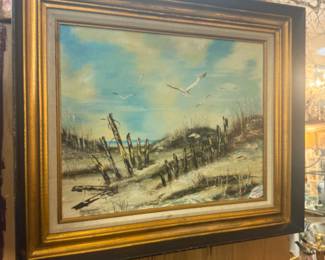 lots of beautiful oil paintings throughout the store