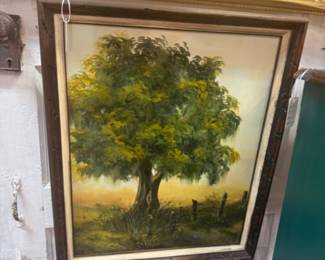 lots of beautiful oil paintings throughout the store