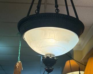 We have many beautiful and unusual vintage light fixtures