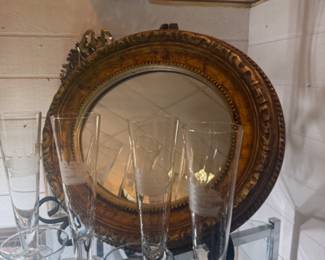 Glassware, mirror