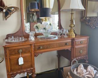 wooden dressing table