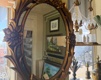 large vintage mirror