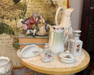 plant stand, pitcher and more